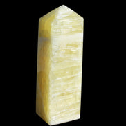 Lemon Calcite obelisk 543g in sunlight - Rocks and Things Store
