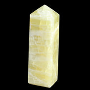 Lemon Calcite obelisk 543g in sunlight - Rocks and Things Store