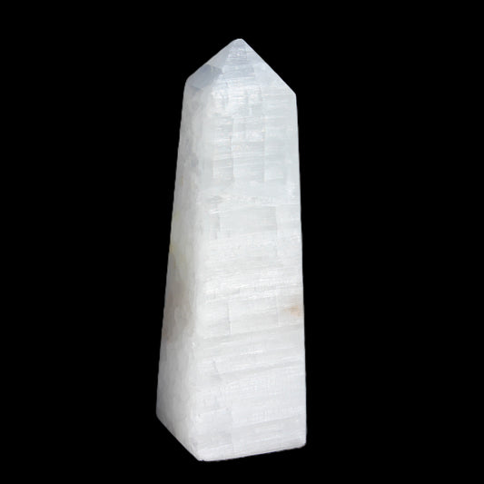 Clear Calcite crystal obelisk 161g Rocks and Things