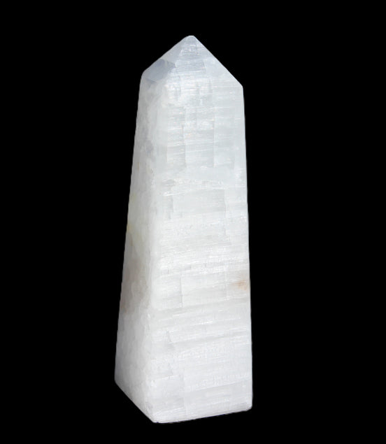 Clear Calcite crystal obelisk 161g Rocks and Things