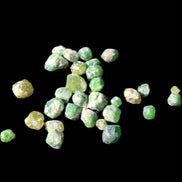 Green Garnets from Pakistan approx. 20-60 tiny crystals 10g in sunlight - Rocks and Things Store