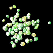 Green Garnets from Pakistan approx. 20-60 tiny crystals 10g in sunlight - Rocks and Things Store