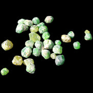 Green Garnets from Pakistan approx. 20-60 tiny crystals 10g in sunlight - Rocks and Things Store