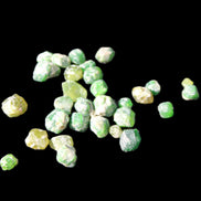 Green Garnets from Pakistan approx. 20-60 tiny crystals 10g in sunlight - Rocks and Things Store