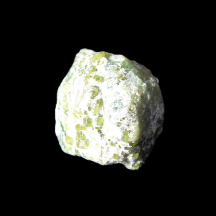 Green Garnet from Pakistan 25*21mm crystal 21g in sunlight - Rocks and Things Store