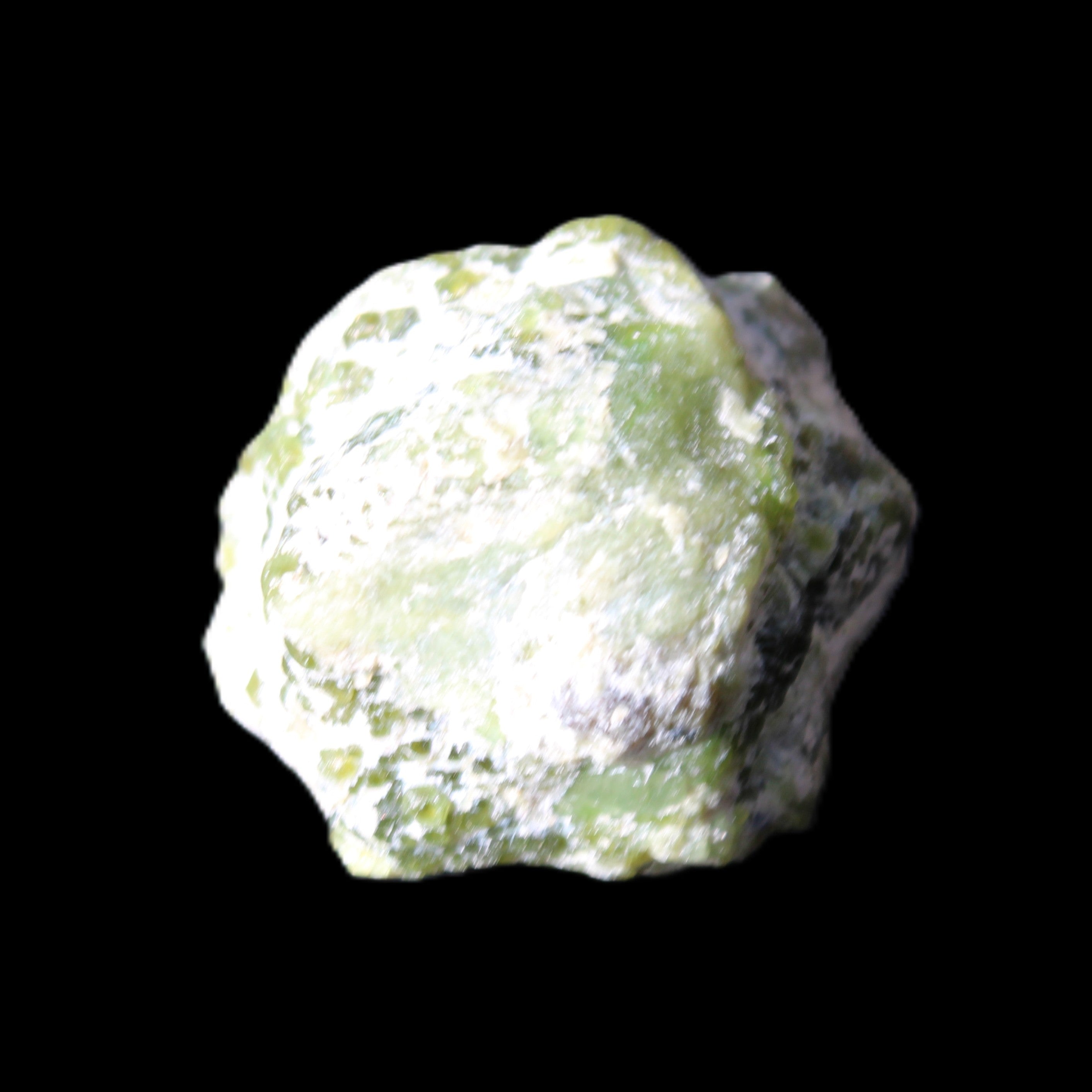 Green Garnet from Pakistan 25*21mm crystal 21g in sunlight - Rocks and Things Store