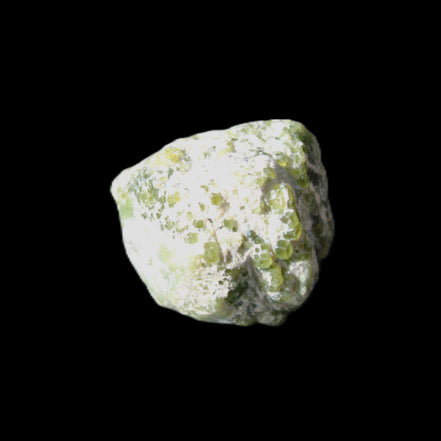 Green Garnet from Pakistan 25*21mm crystal 21g in sunlight - Rocks and Things Store