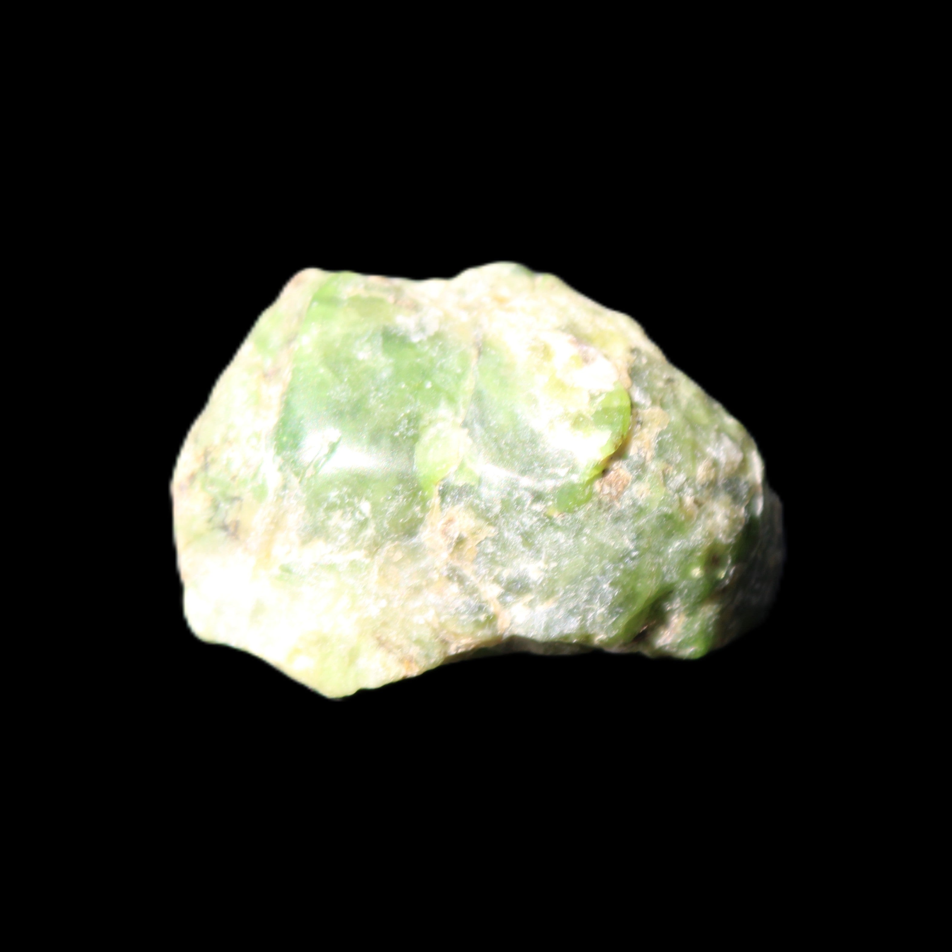 Green Garnet from Pakistan 26*20*14mm crystal 14.4g in sunlight - Rocks and Things Store