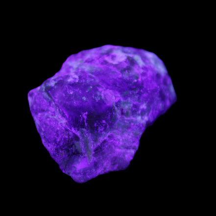 Green Garnet from Pakistan 26*20*14mm crystal 14.4g in UV light - Rocks and Things Store