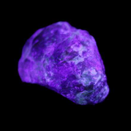 Green Garnet from Pakistan 26*20*14mm crystal 14.4g in UV light - Rocks and Things Store