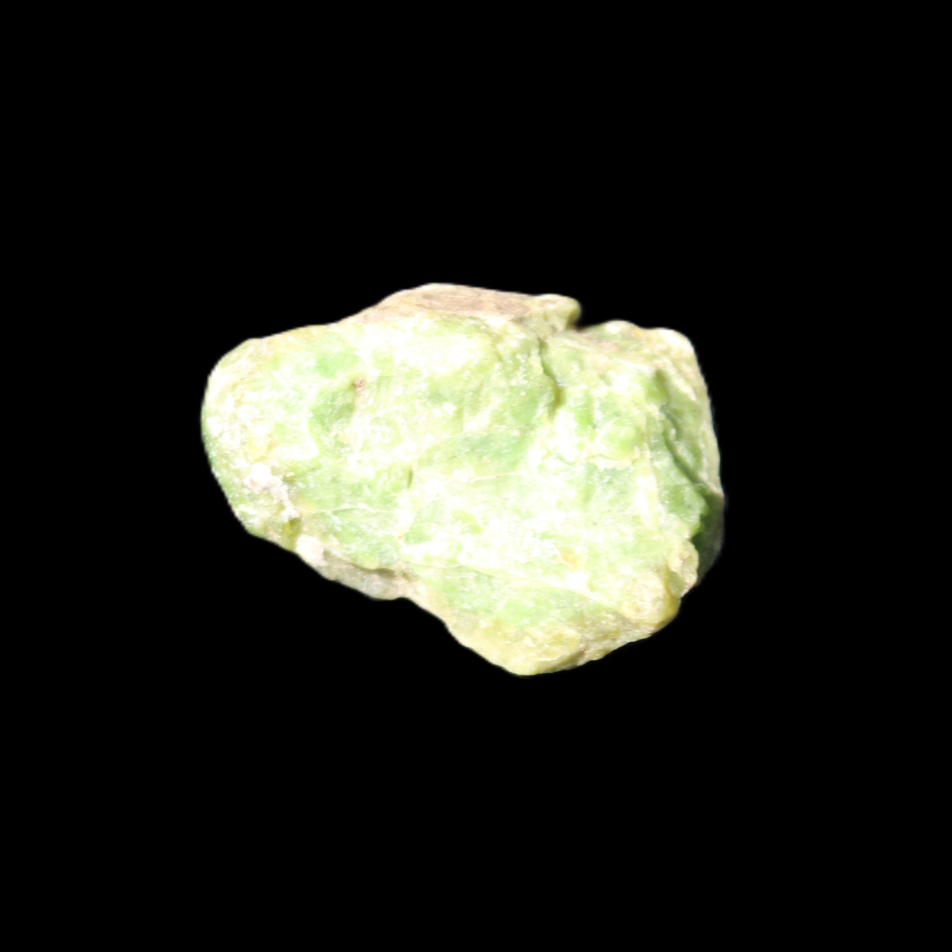 Green Garnet from Pakistan 26*20*14mm crystal 14.4g in sunlight - Rocks and Things Store