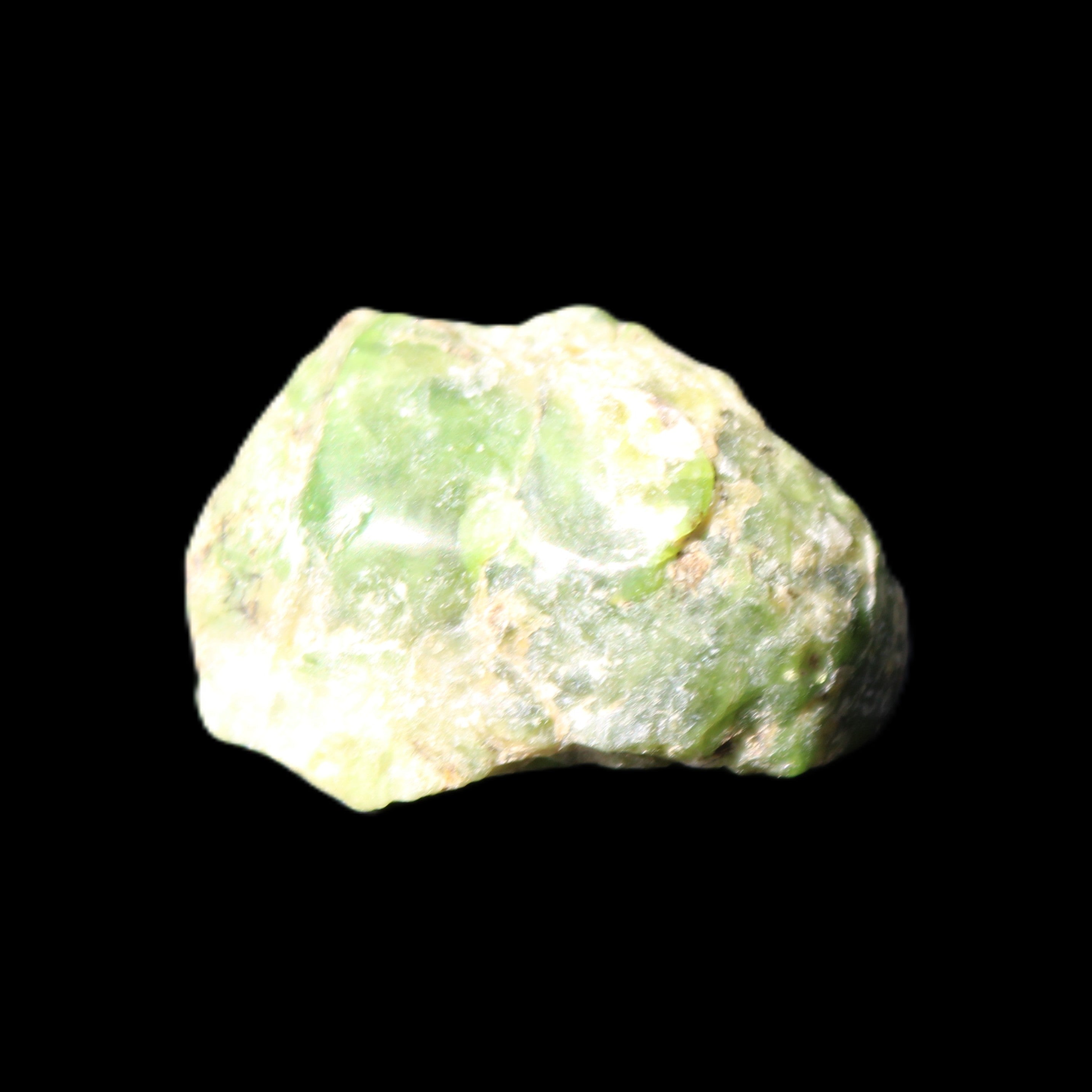 Green Garnet from Pakistan 26*20*14mm crystal 14.4g in sunlight - Rocks and Things Store