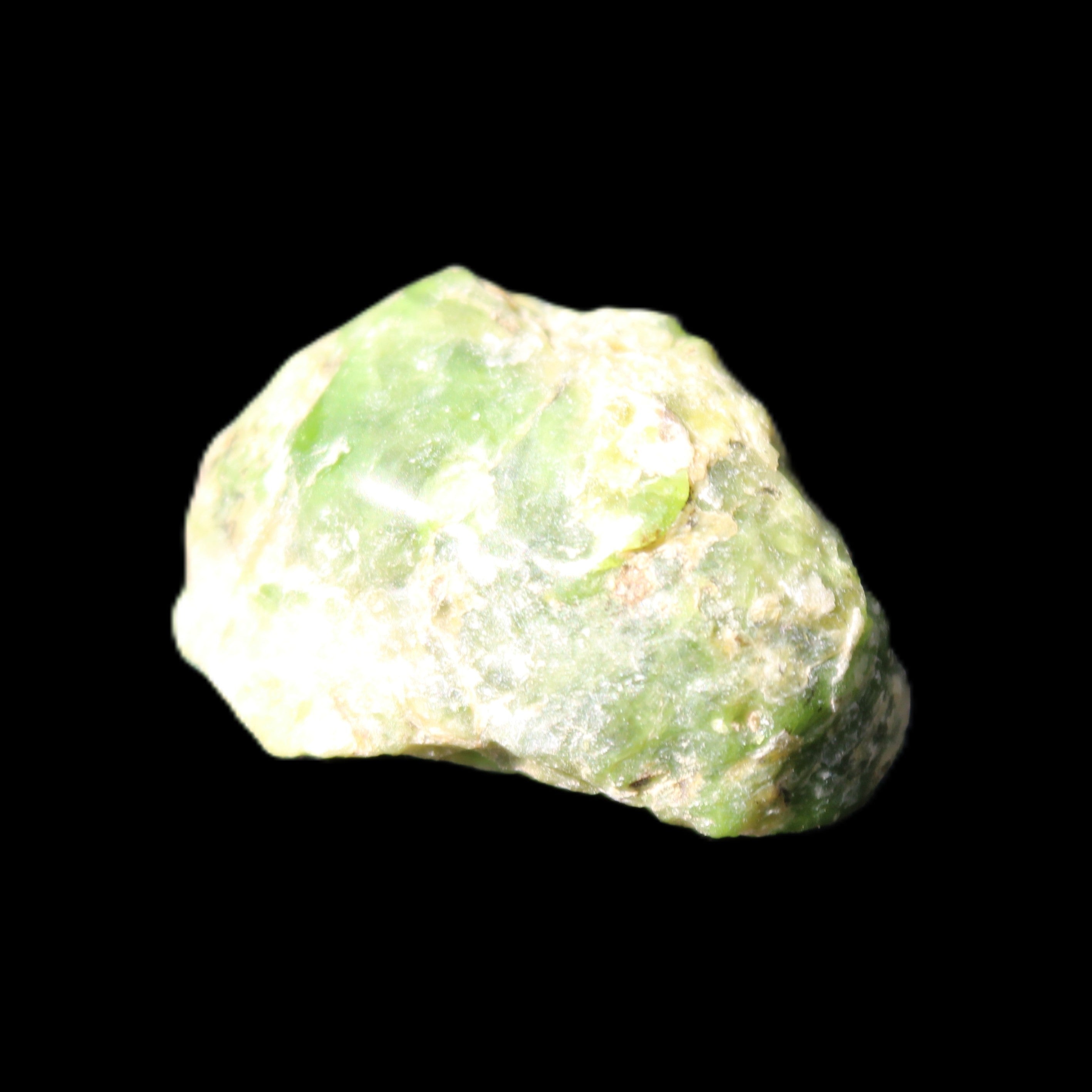 Green Garnet from Pakistan 26*20*14mm crystal 14.4g in sunlight - Rocks and Things Store