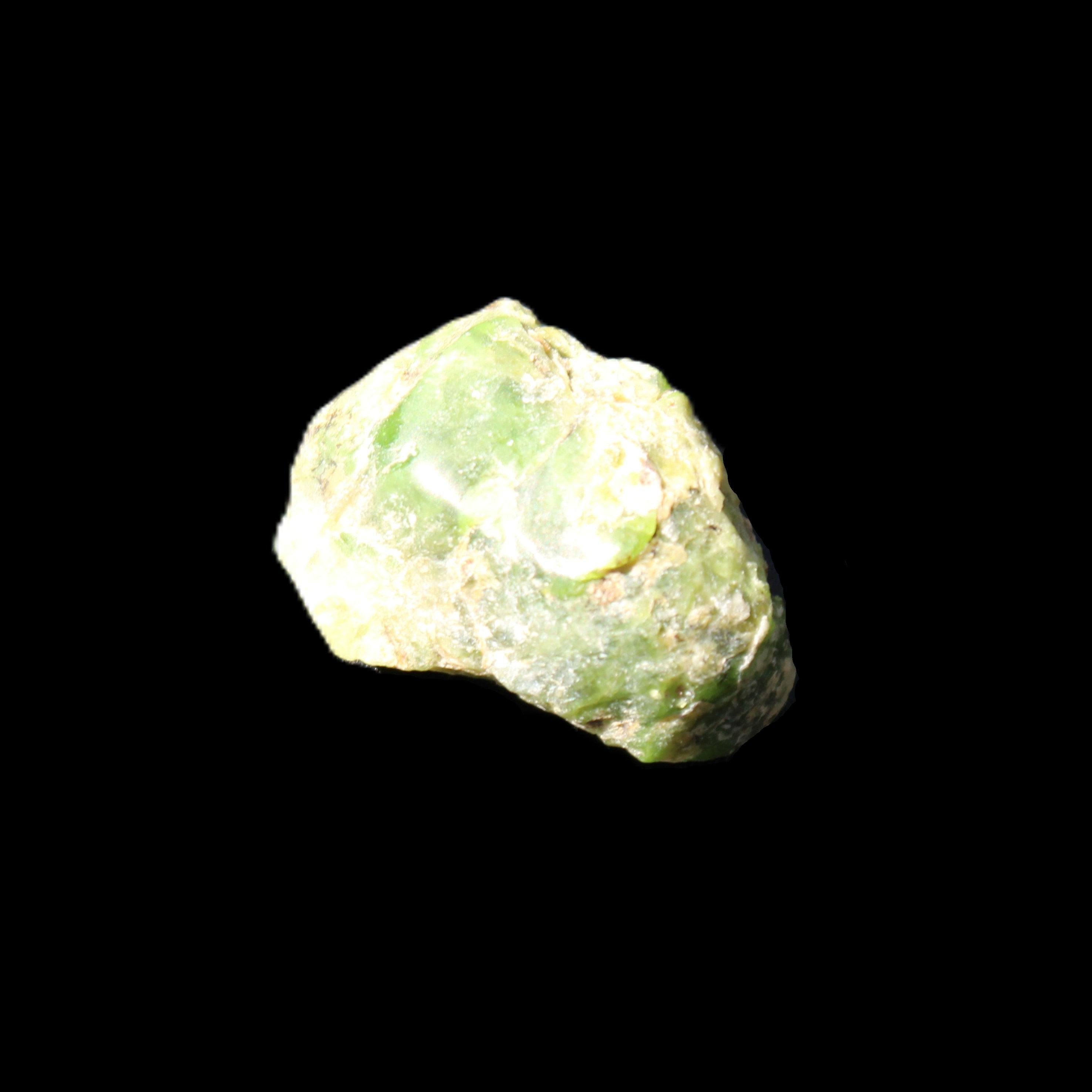Green Garnet from Pakistan 26*20*14mm crystal 14.4g in sunlight - Rocks and Things Store