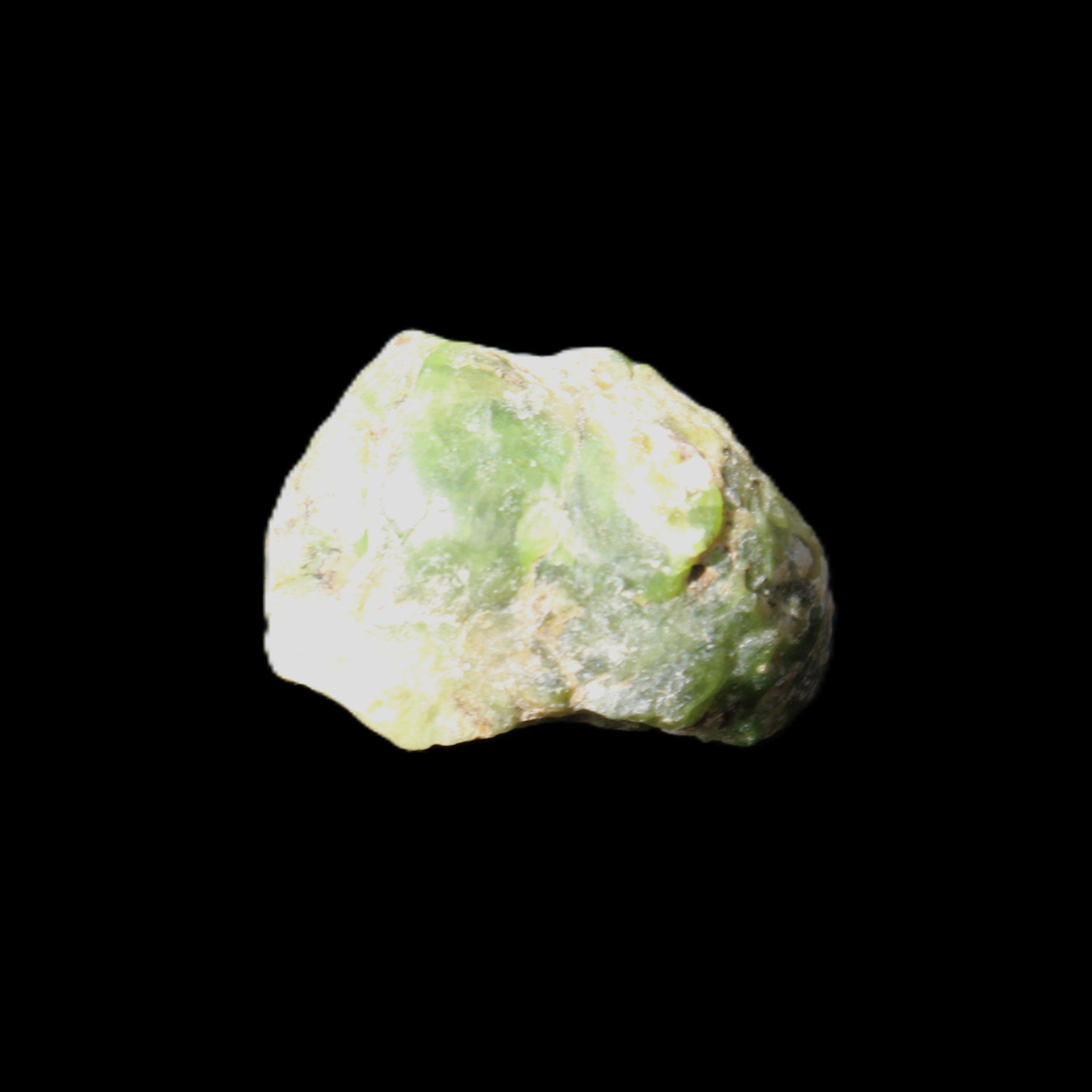 Green Garnet from Pakistan 26*20*14mm crystal 14.4g in sunlight - Rocks and Things Store