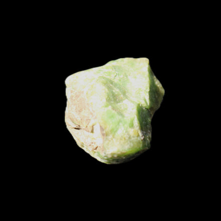 Green Garnet from Pakistan 26*20*14mm crystal 14.4g in sunlight - Rocks and Things Store
