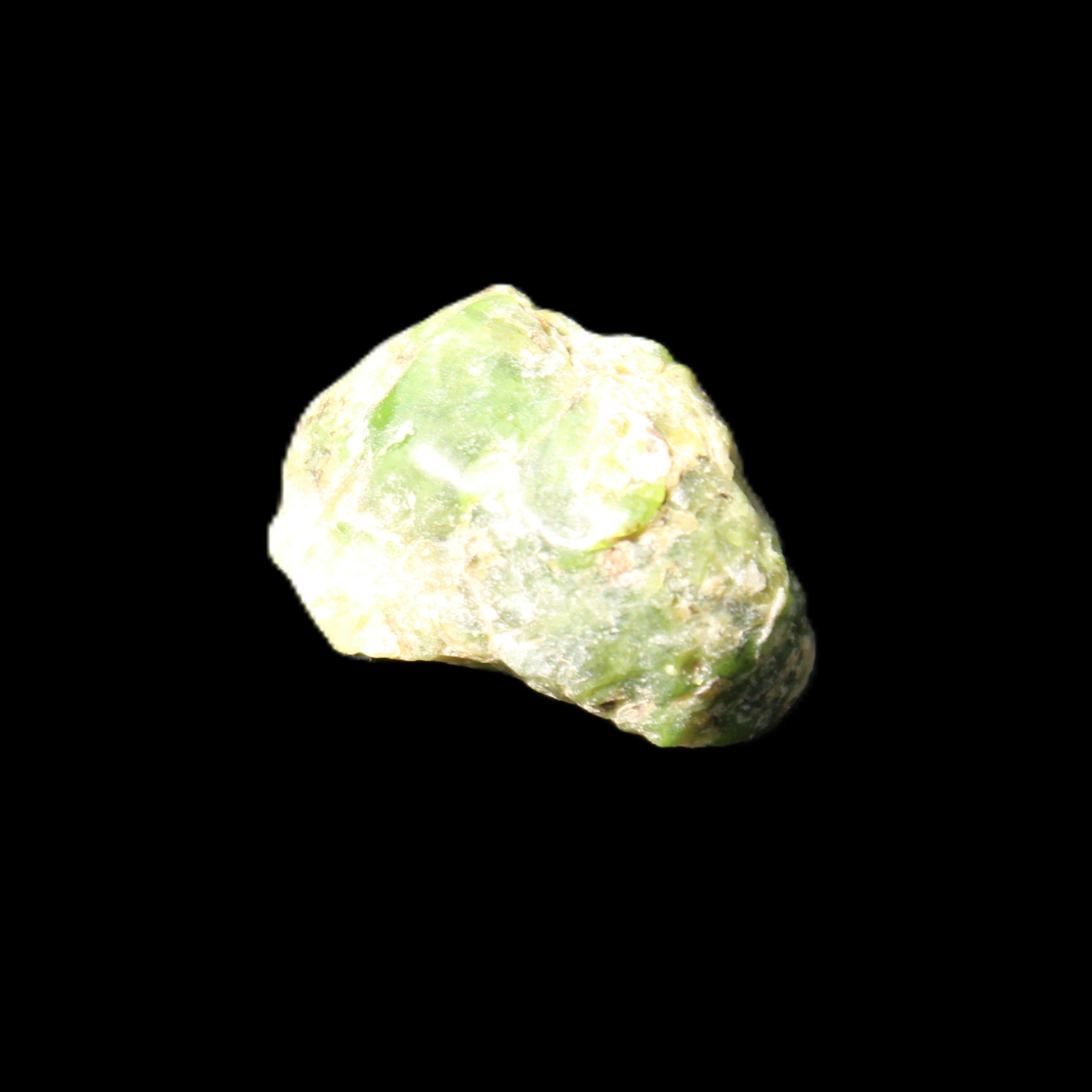 Green Garnet from Pakistan 26*20*14mm crystal 14.4g in sunlight - Rocks and Things Store