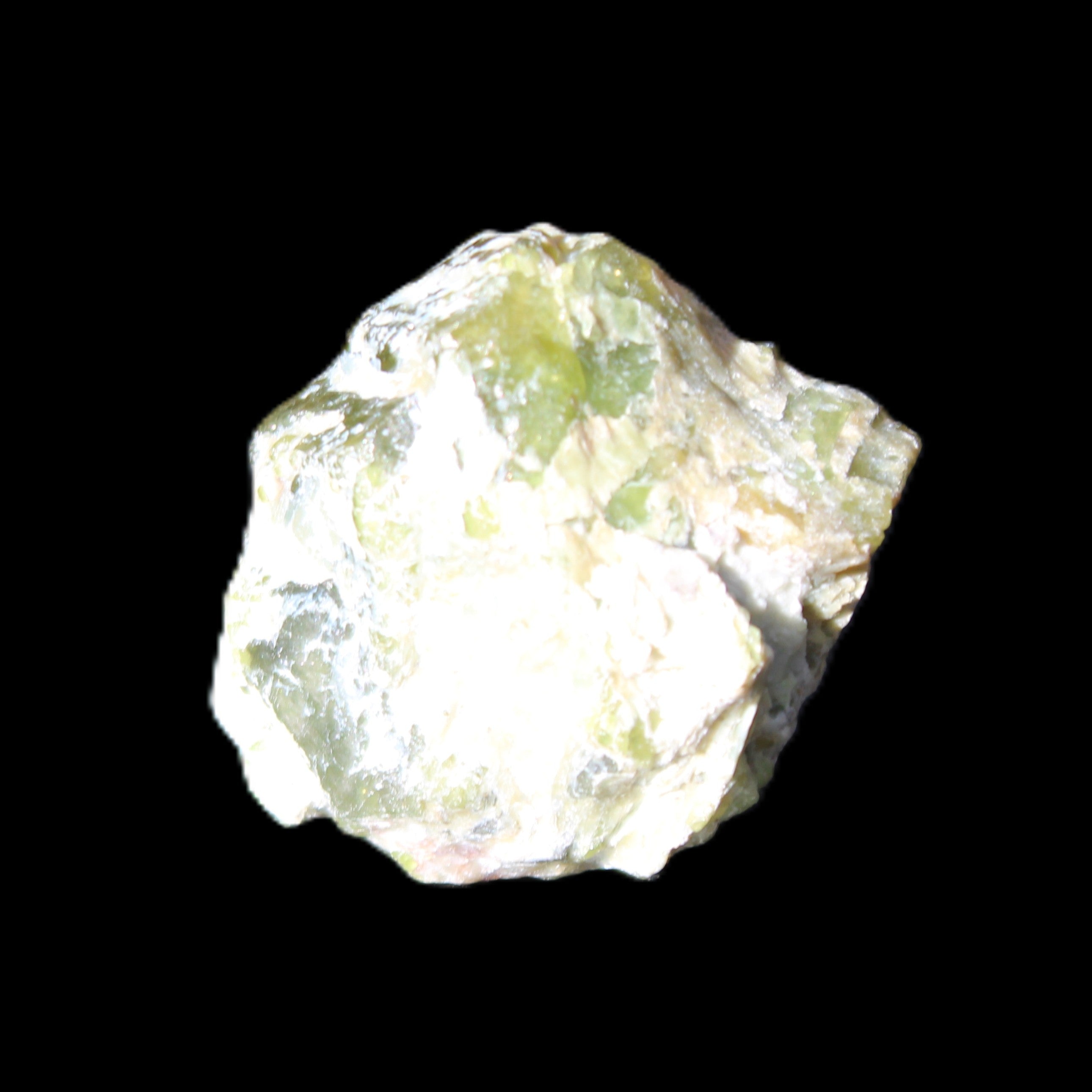 Green Garnet from Pakistan 30*22*16mm crystal 20g in sunlight - Rocks and Things Store