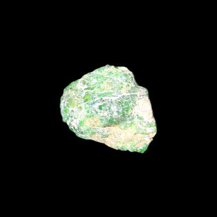 Green Garnet from Pakistan 20*22*15mm crystal 14.6g in sunlight - Rocks and Things Store