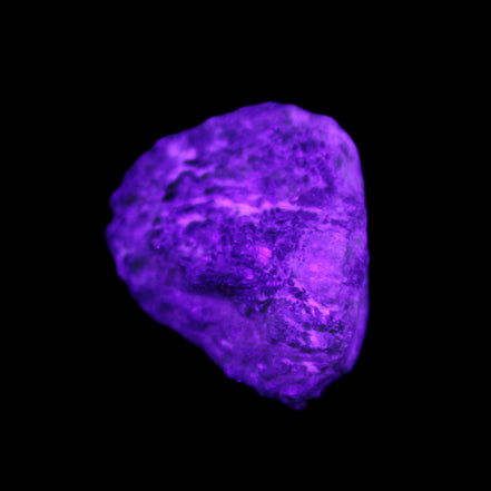 Green Garnet from Pakistan 20*22*15mm crystal 14.6g in UV light - Rocks and Things Store