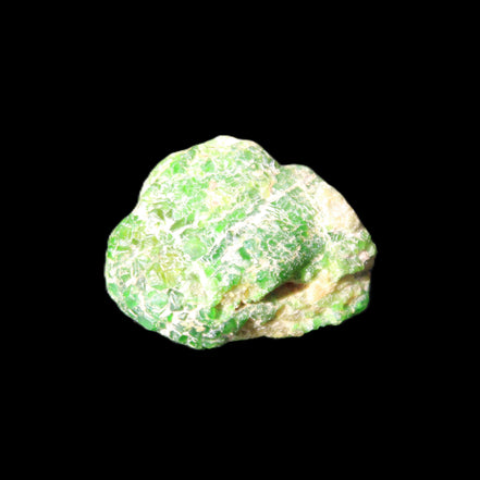 Green Garnet from Pakistan 20*22*15mm crystal 14.6g in sunlight - Rocks and Things Store