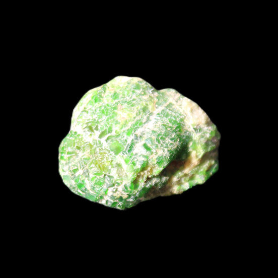 Green Garnet from Pakistan 20*22*15mm crystal 14.6g in sunlight - Rocks and Things Store
