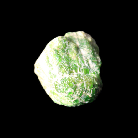 Green Garnet from Pakistan 20*22*15mm crystal 14.6g in sunlight - Rocks and Things Store