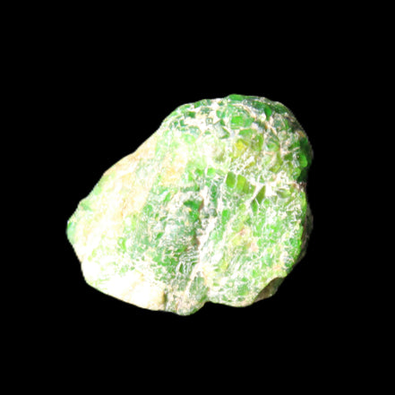 Green Garnet from Pakistan 20*22*15mm crystal 14.6g in sunlight - Rocks and Things Store