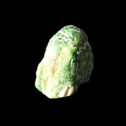 Green Garnet from Pakistan 20*22*15mm crystal 14.6g in sunlight - Rocks and Things Store