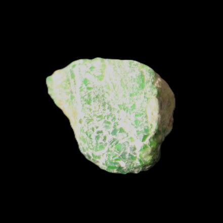 Green Garnet from Pakistan 20*22*15mm crystal 14.6g in sunlight - Rocks and Things Store