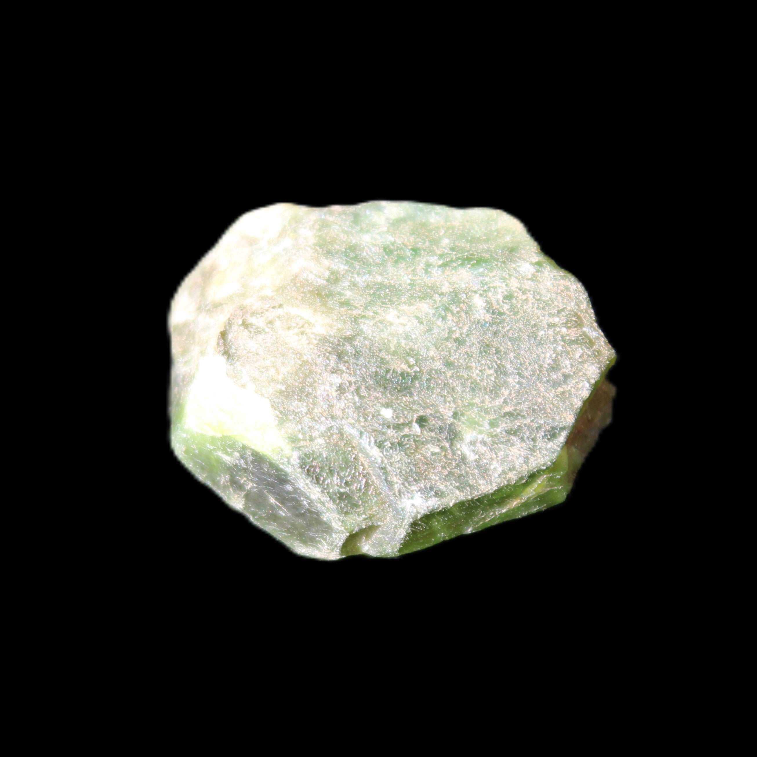 Green Garnet from Pakistan 22*20*11mm crystal 14.2g in sunlight - Rocks and Things Store