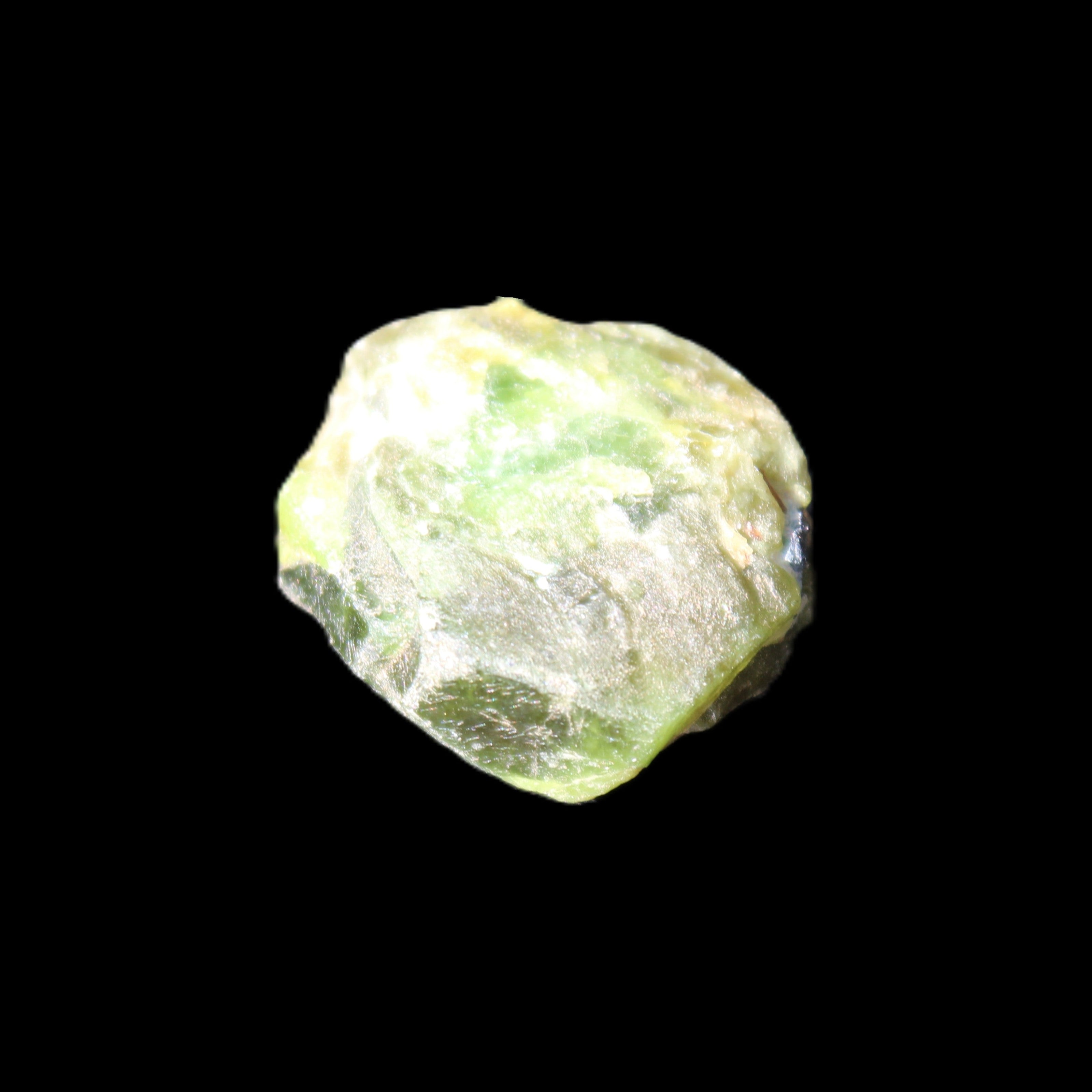 Green Garnet from Pakistan 22*20*11mm crystal 14.2g in sunlight - Rocks and Things Store