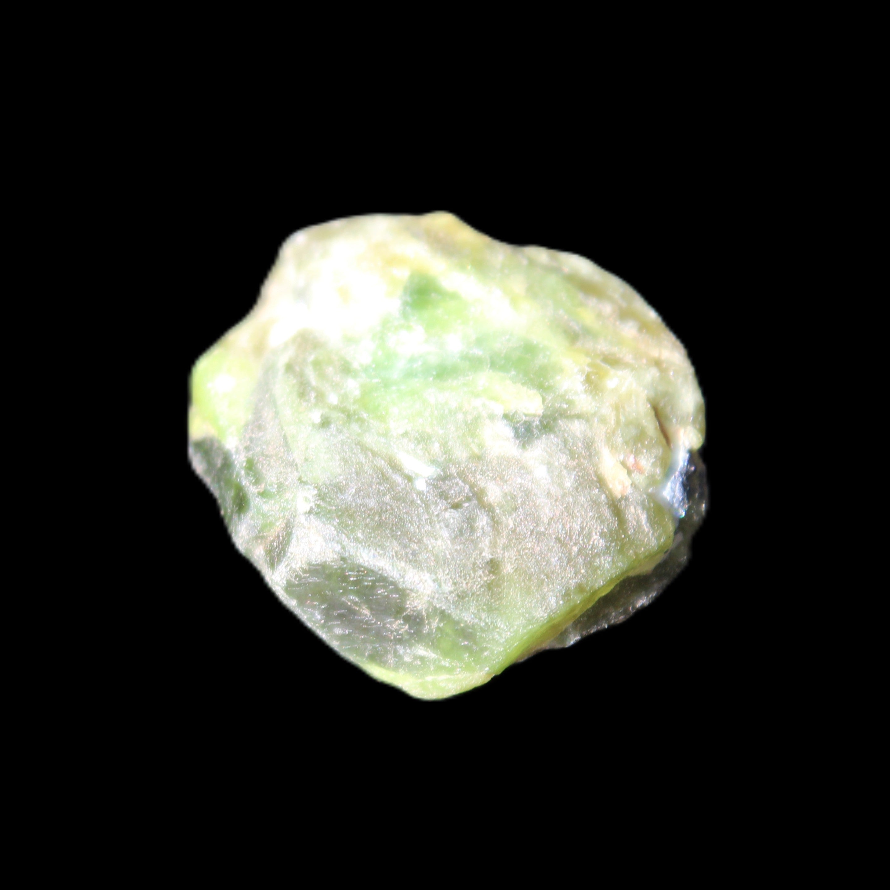 Green Garnet from Pakistan 22*20*11mm crystal 14.2g in sunlight - Rocks and Things Store