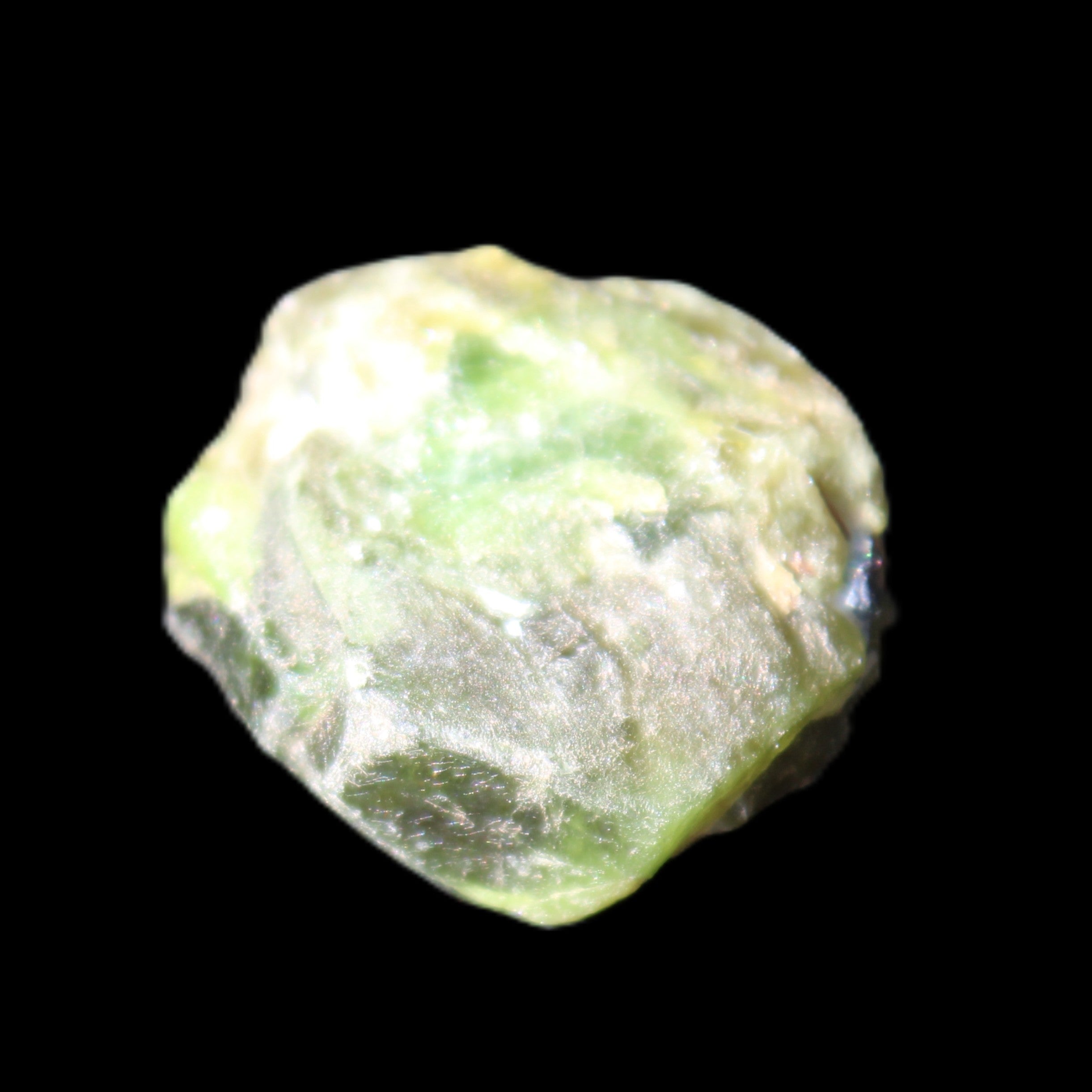 Green Garnet from Pakistan 22*20*11mm crystal 14.2g in sunlight - Rocks and Things Store