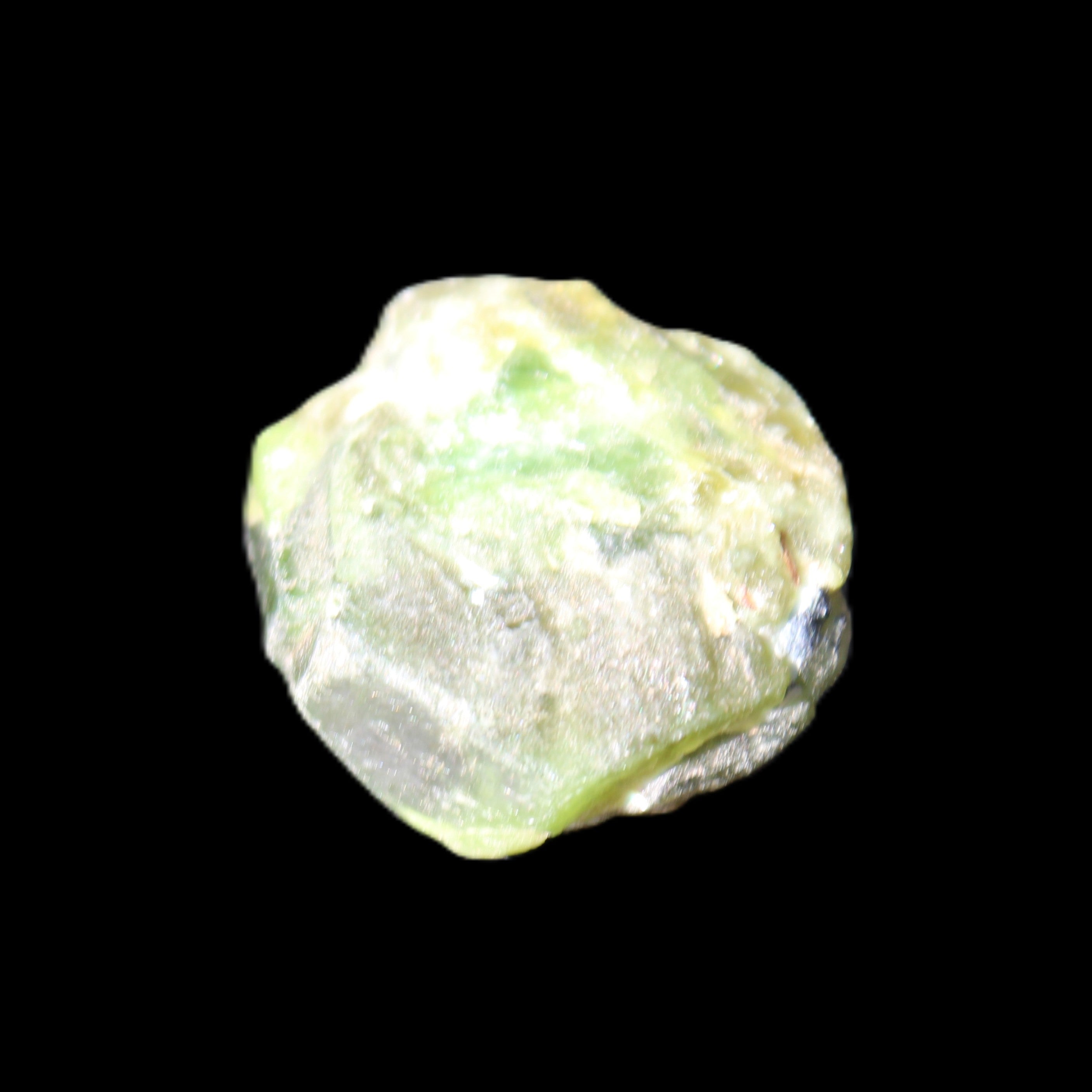Green Garnet from Pakistan 22*20*11mm crystal 14.2g in sunlight - Rocks and Things Store