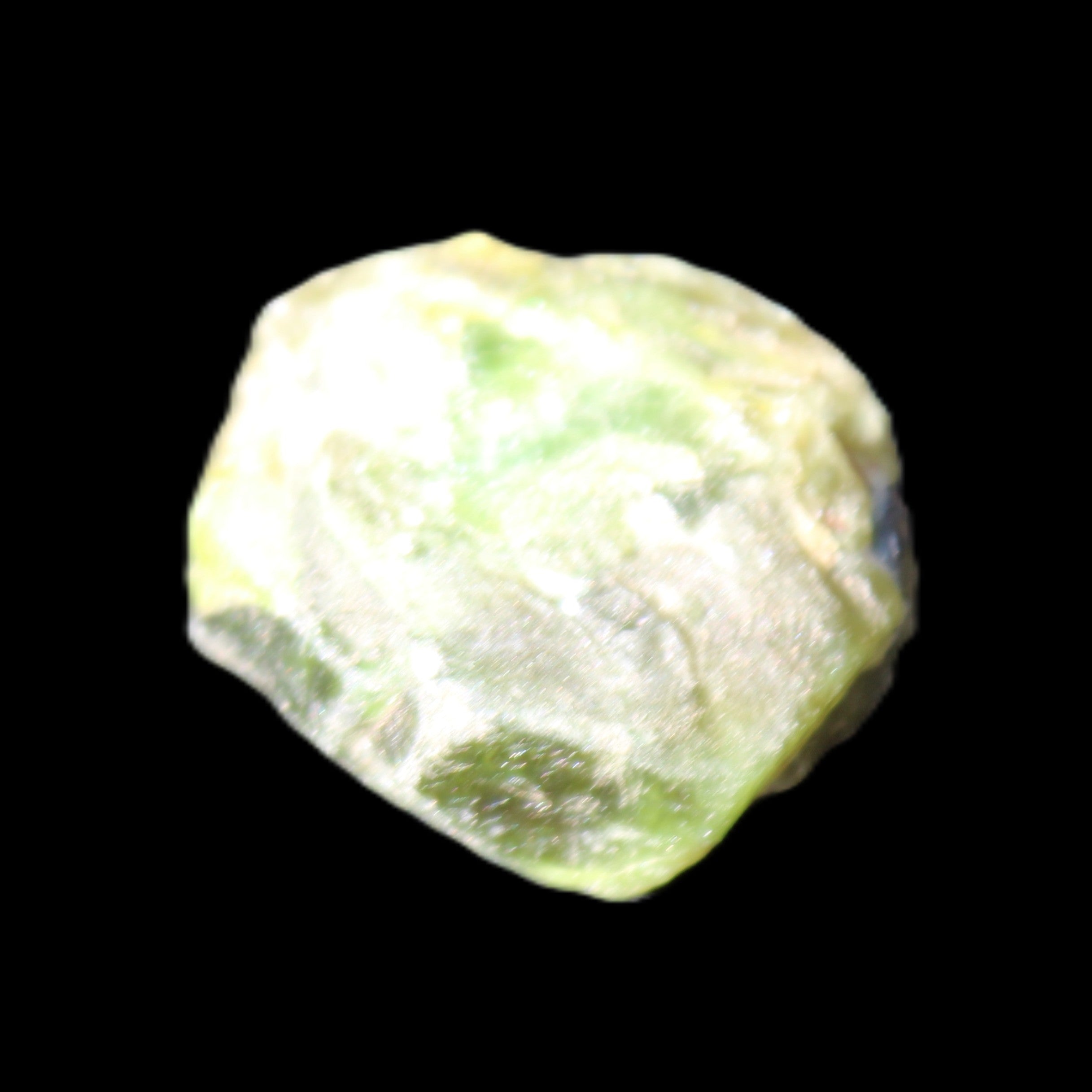 Green Garnet from Pakistan 22*20*11mm crystal 14.2g in sunlight - Rocks and Things Store