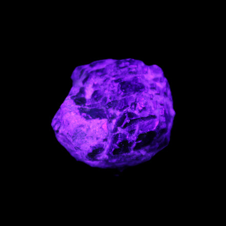 Green Garnet from Pakistan 19*21*14mm crystal 13.3g in UV light - Rocks and Things Store