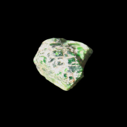 Green Garnet from Pakistan 19*21*14mm crystal 13.3g in sunlight - Rocks and Things Store