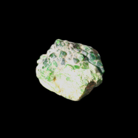 Green Garnet from Pakistan 19*21*14mm crystal 13.3g in sunlight - Rocks and Things Store