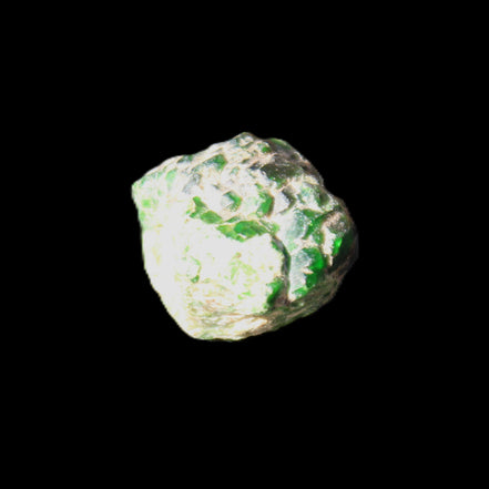 Green Garnet from Pakistan 19*21*14mm crystal 13.3g in sunlight - Rocks and Things Store