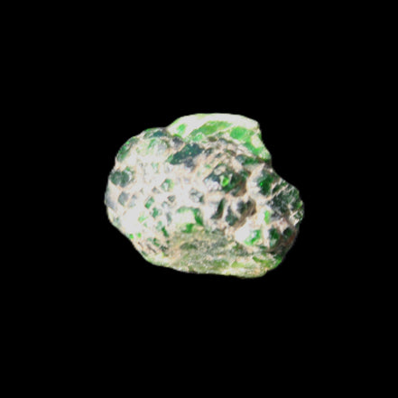 Green Garnet from Pakistan 19*21*14mm crystal 13.3g in sunlight - Rocks and Things Store