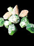 Green Garnet from Pakistan 10 tiny crystals 14.3g in sunlight - Rocks and Things Store