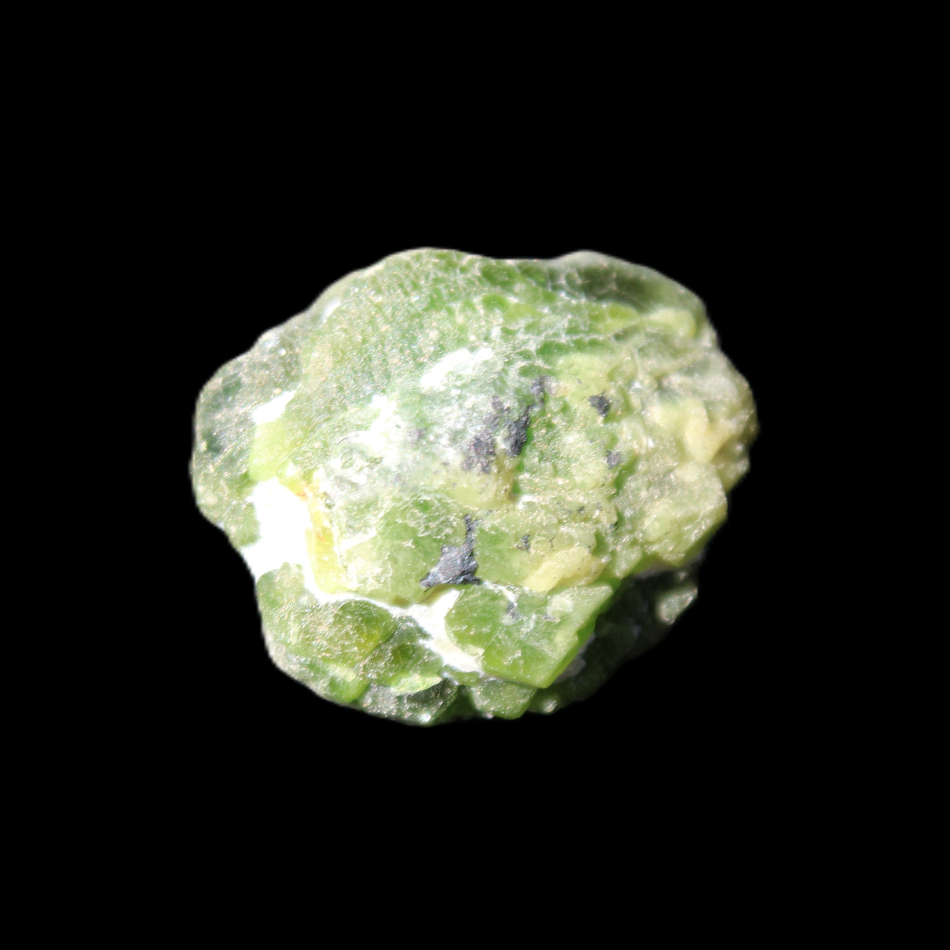 Green Garnet from Pakistan 22*18*11mm crystal 11.6g in sunlight - Rocks and Things Store