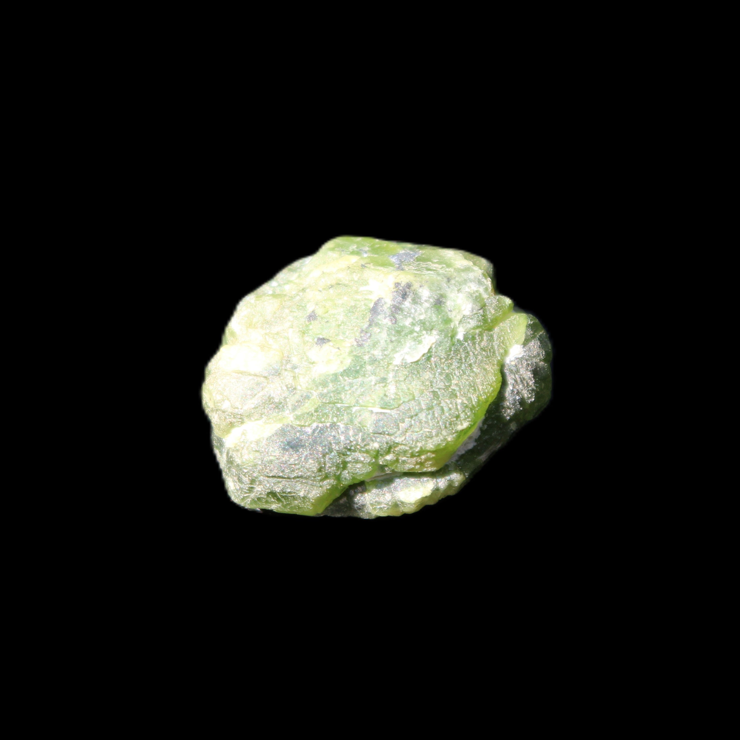 Green Garnet from Pakistan 22*18*11mm crystal 11.6g in sunlight - Rocks and Things Store