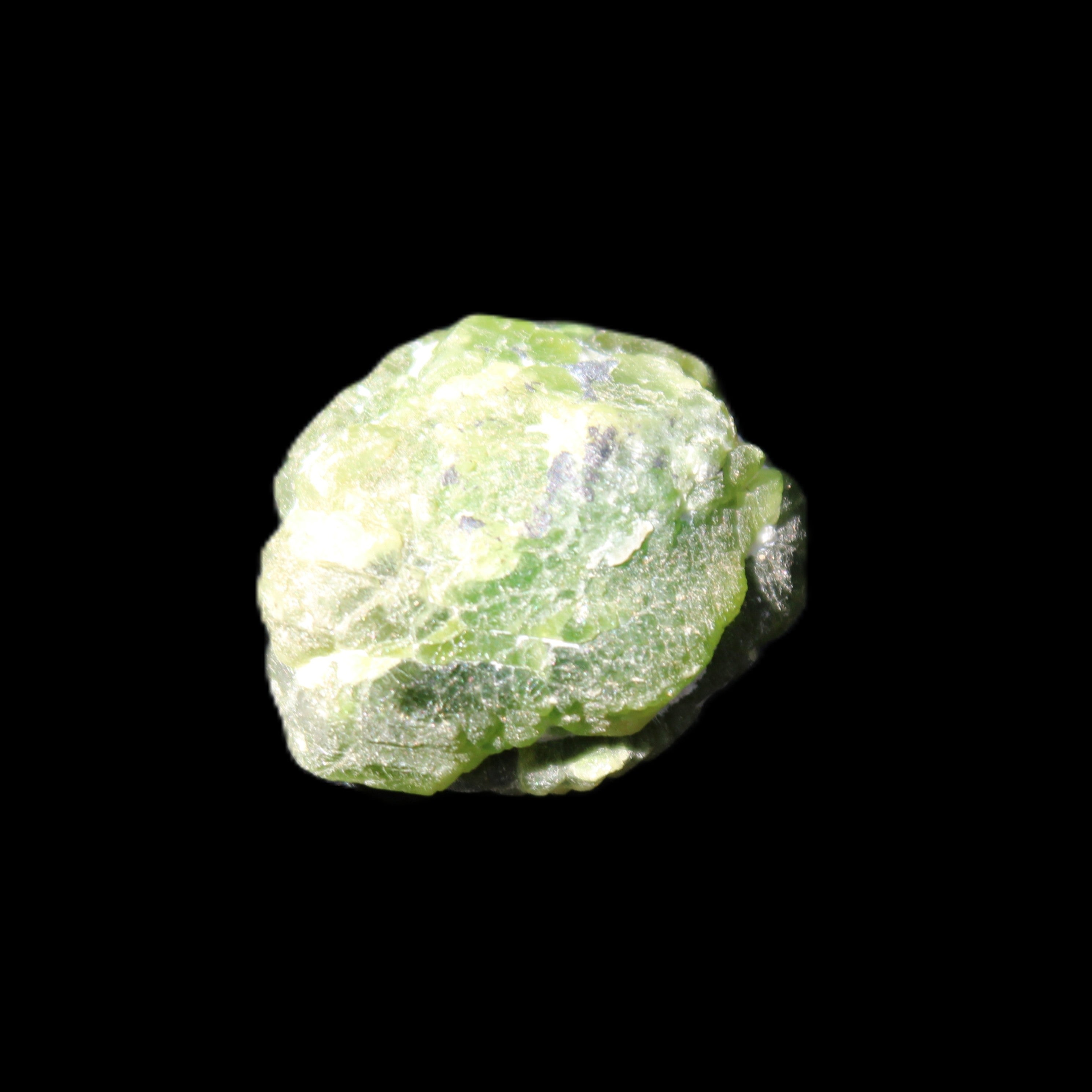 Green Garnet from Pakistan 22*18*11mm crystal 11.6g in sunlight - Rocks and Things Store
