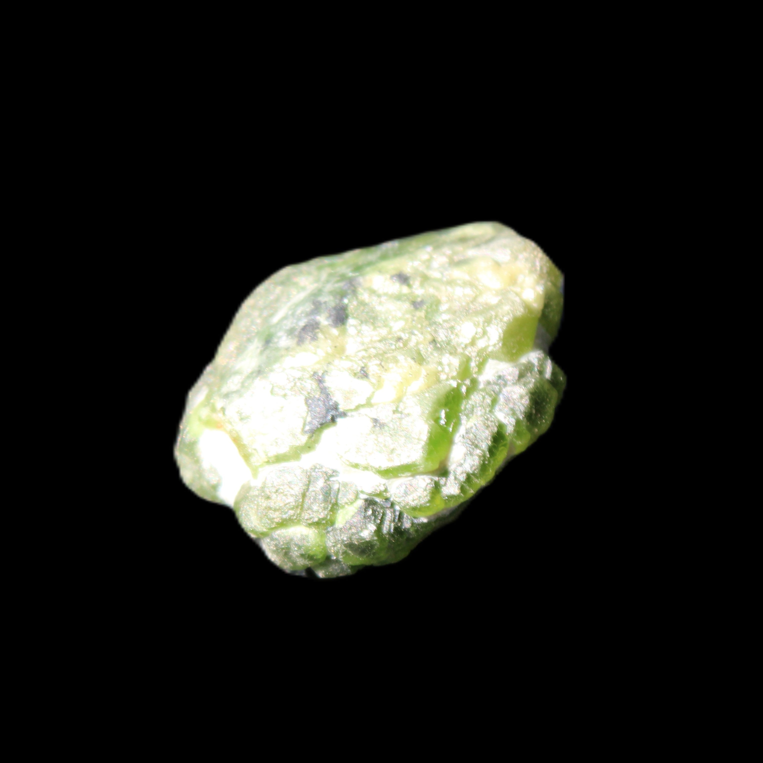 Green Garnet from Pakistan 22*18*11mm crystal 11.6g in sunlight - Rocks and Things Store