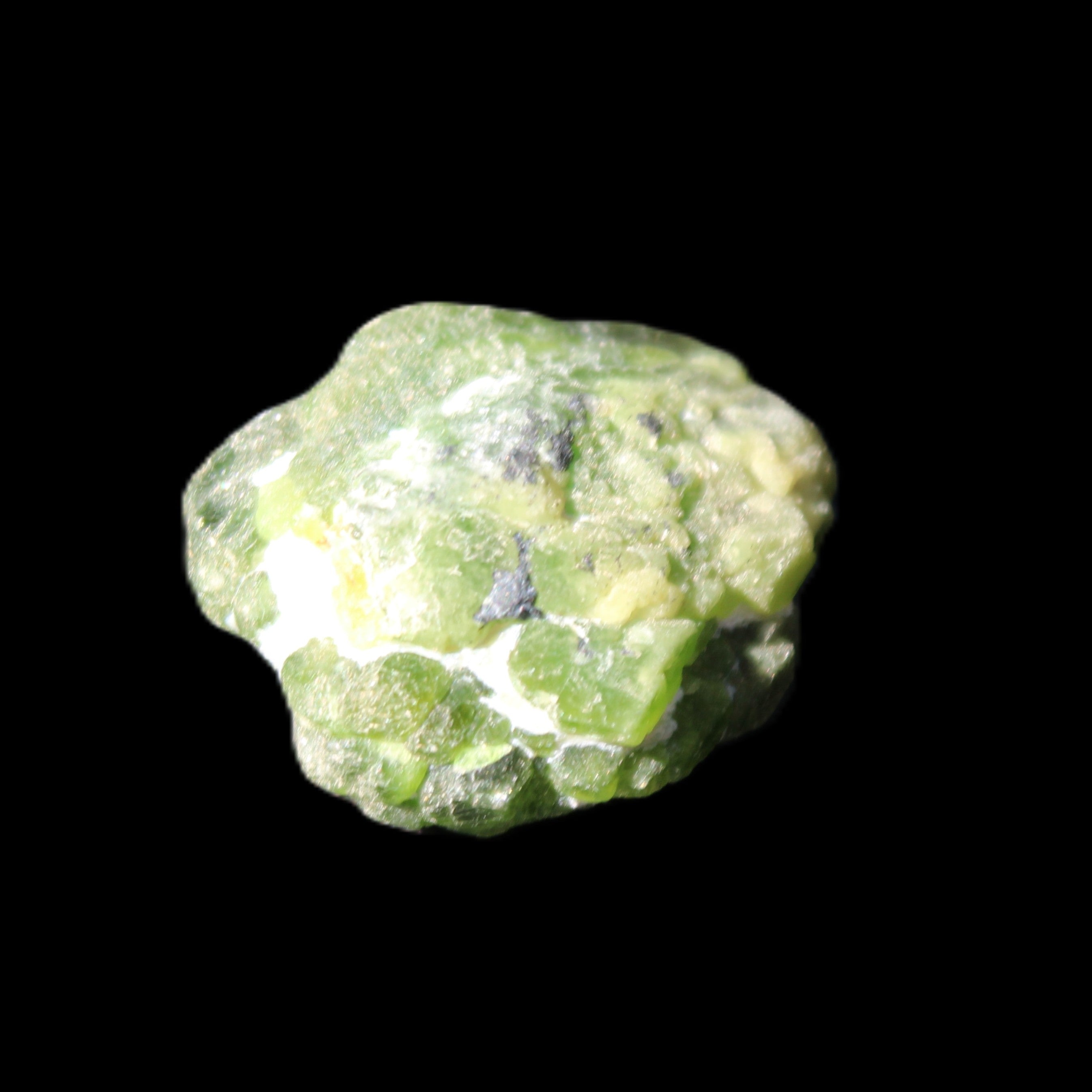 Green Garnet from Pakistan 22*18*11mm crystal 11.6g in sunlight - Rocks and Things Store