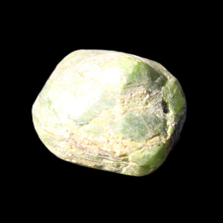 Green Garnet from Pakistan 20*14mm crystal 13.3g in sunlight - Rocks and Things Store