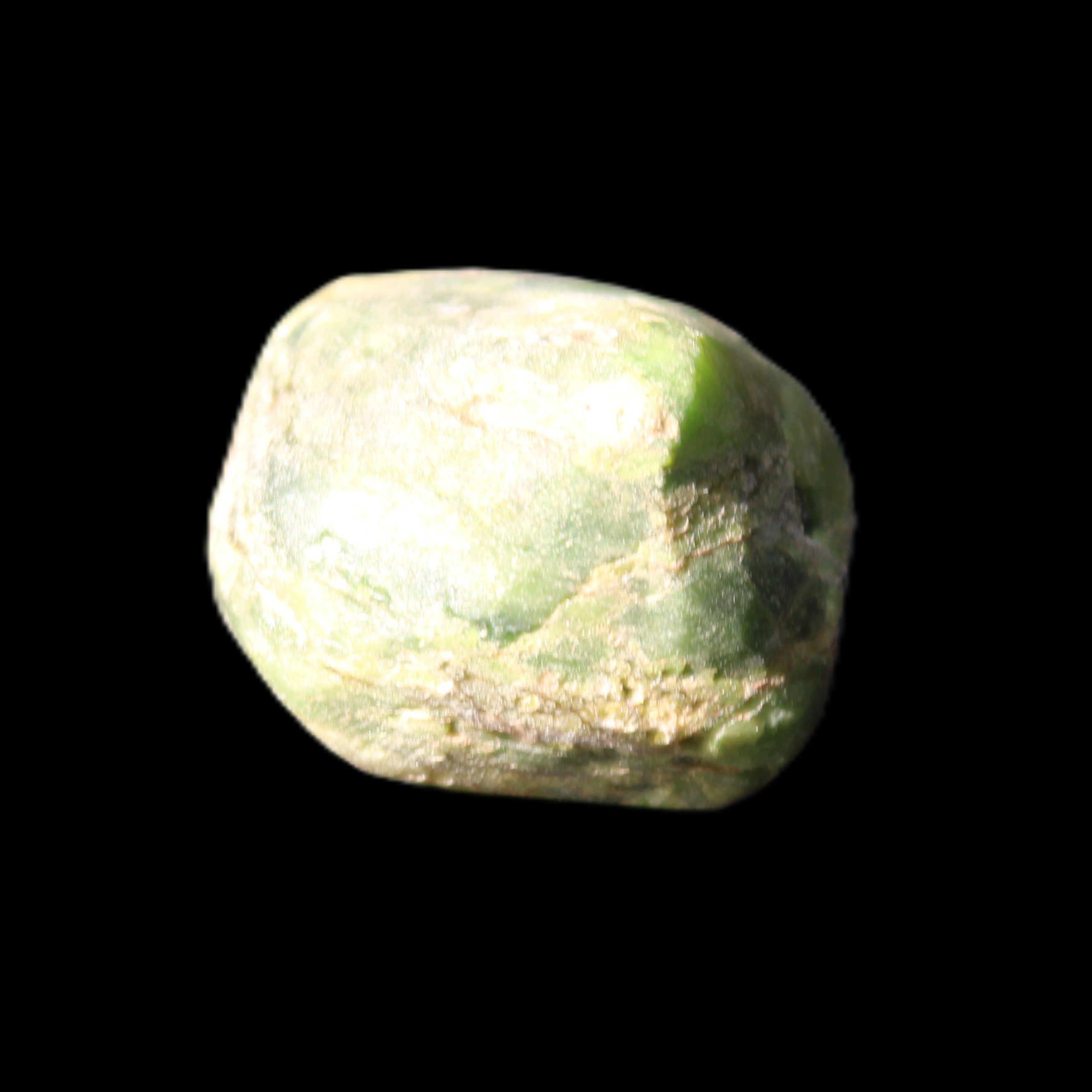 Green Garnet from Pakistan 20*14mm crystal 13.3g in sunlight - Rocks and Things Store