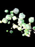 Green Garnet from Pakistan 26 tiny crystals 6.9g in sunlight - Rocks and Things Store